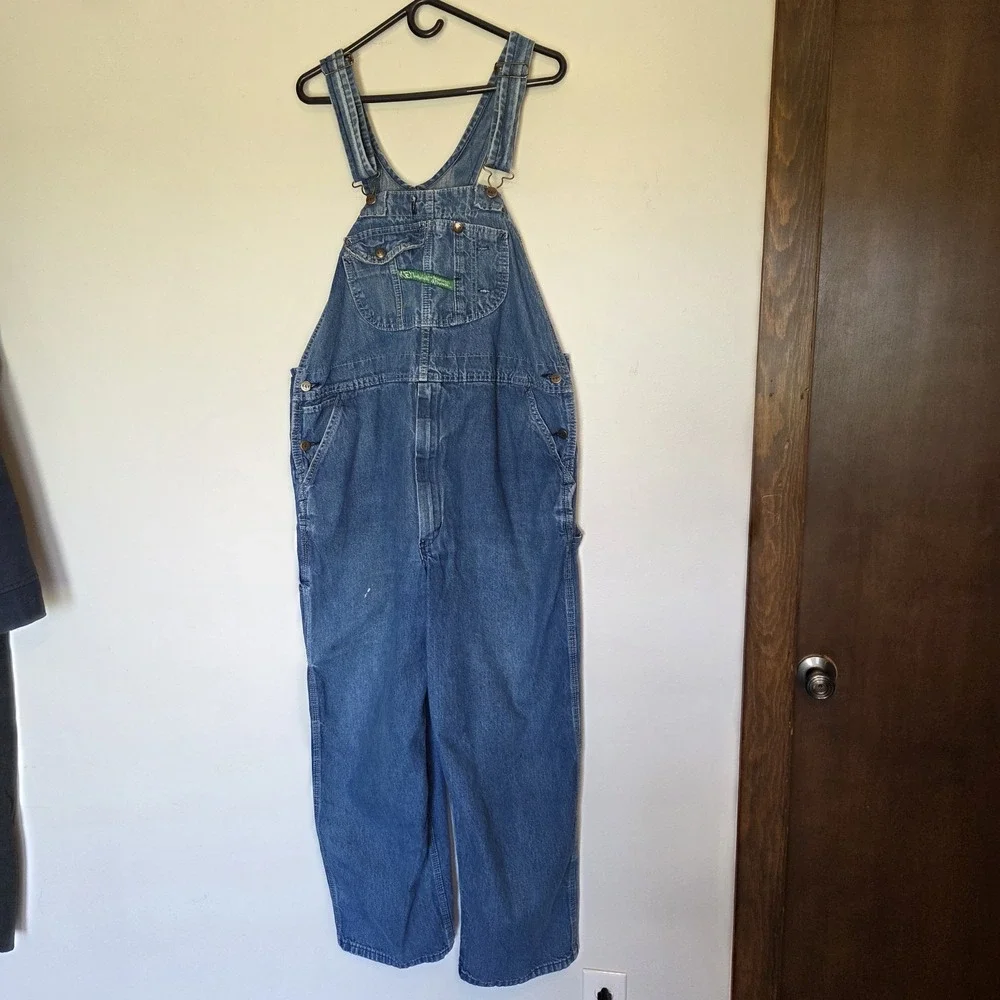 Key Imperial Aristocrat Denim Bib Overalls Mens 42x30 100% Cotton Workwear 17754